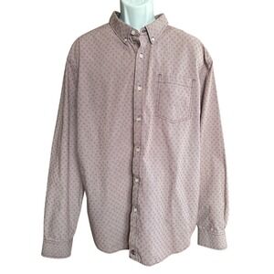 Cody James Red Long Sleeve Western Button-Down Shirt W/Houndstooth Print,Size XL